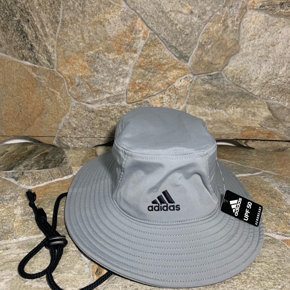 Adidas Aeroready bucket hat UPF 50 Grey Color  One Size New